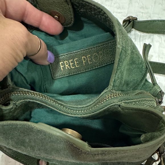 Free People Handbags - Free People Olive Green Crossbody Bag